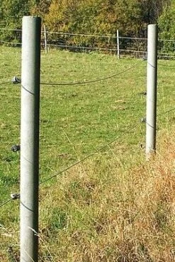 Kunststoff-Recyclingpfahl Rund